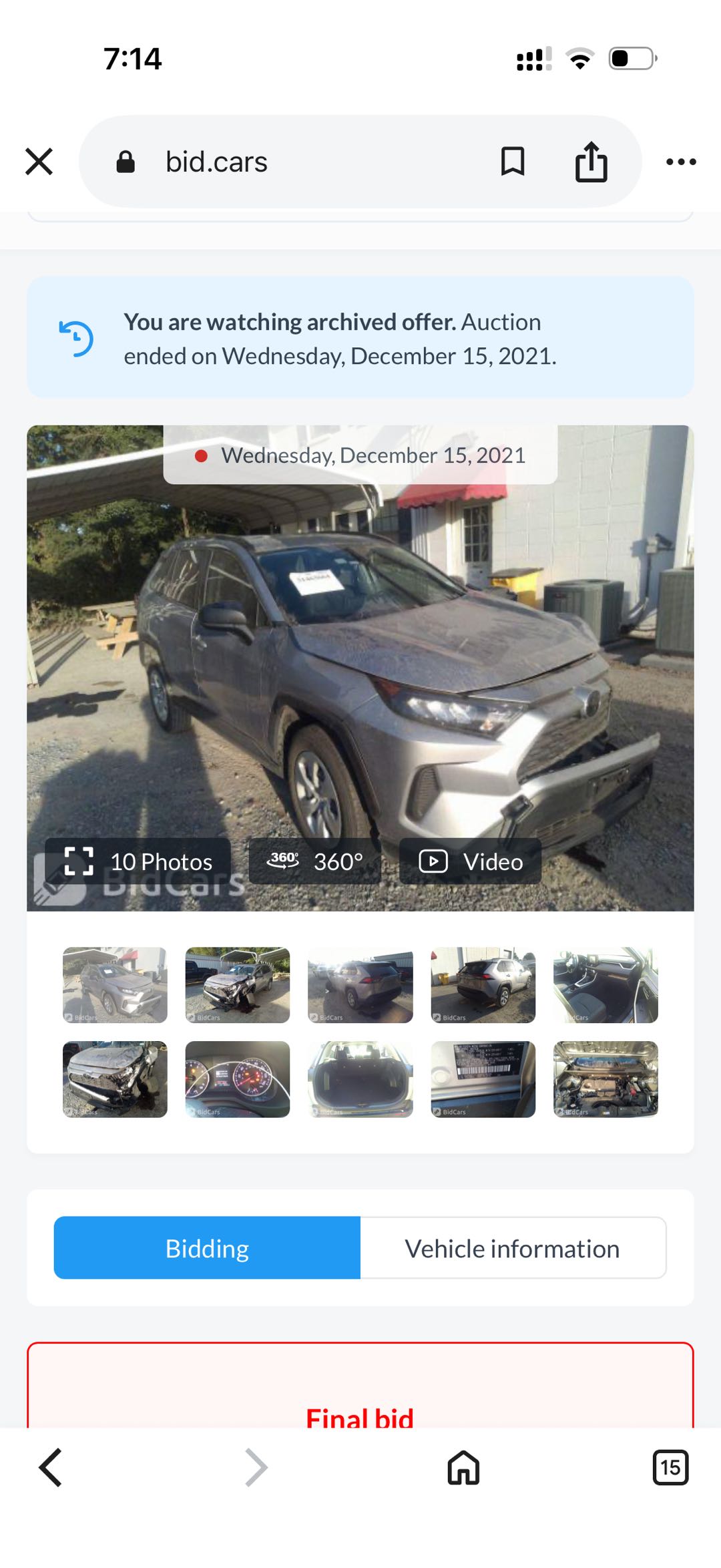 Car Image 2019 TOYOTA RAV4 LE