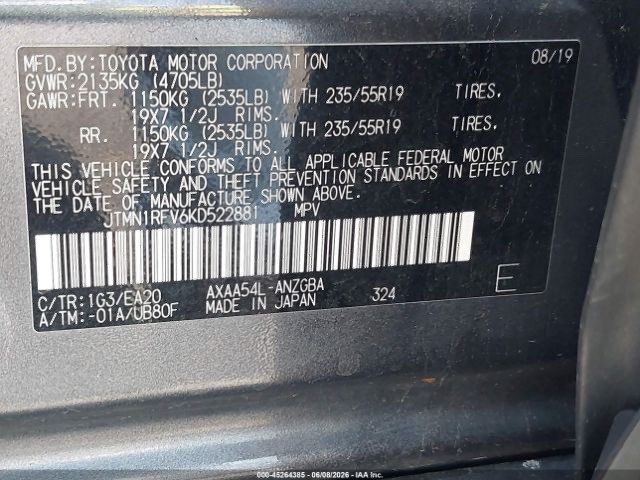 Car Image 2019 TOYOTA RAV4