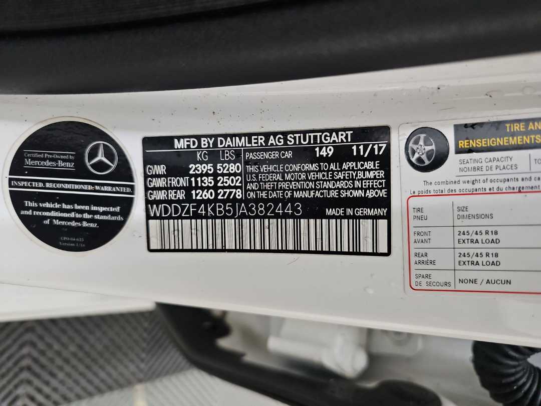 Car Image 2018 MERCEDES E Class