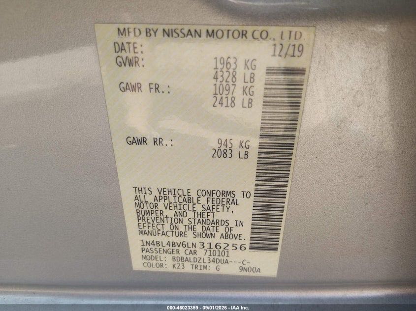 Car Image 2020 NISSAN ALTIMA