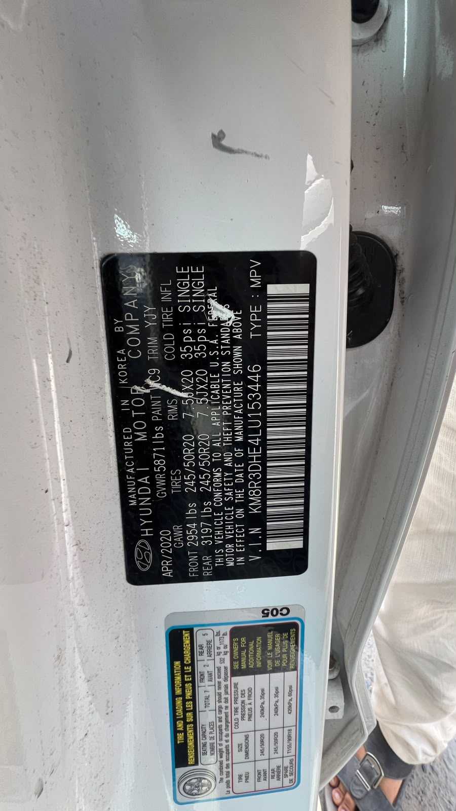 Car Image 2020 HYUNDAI PALISADE