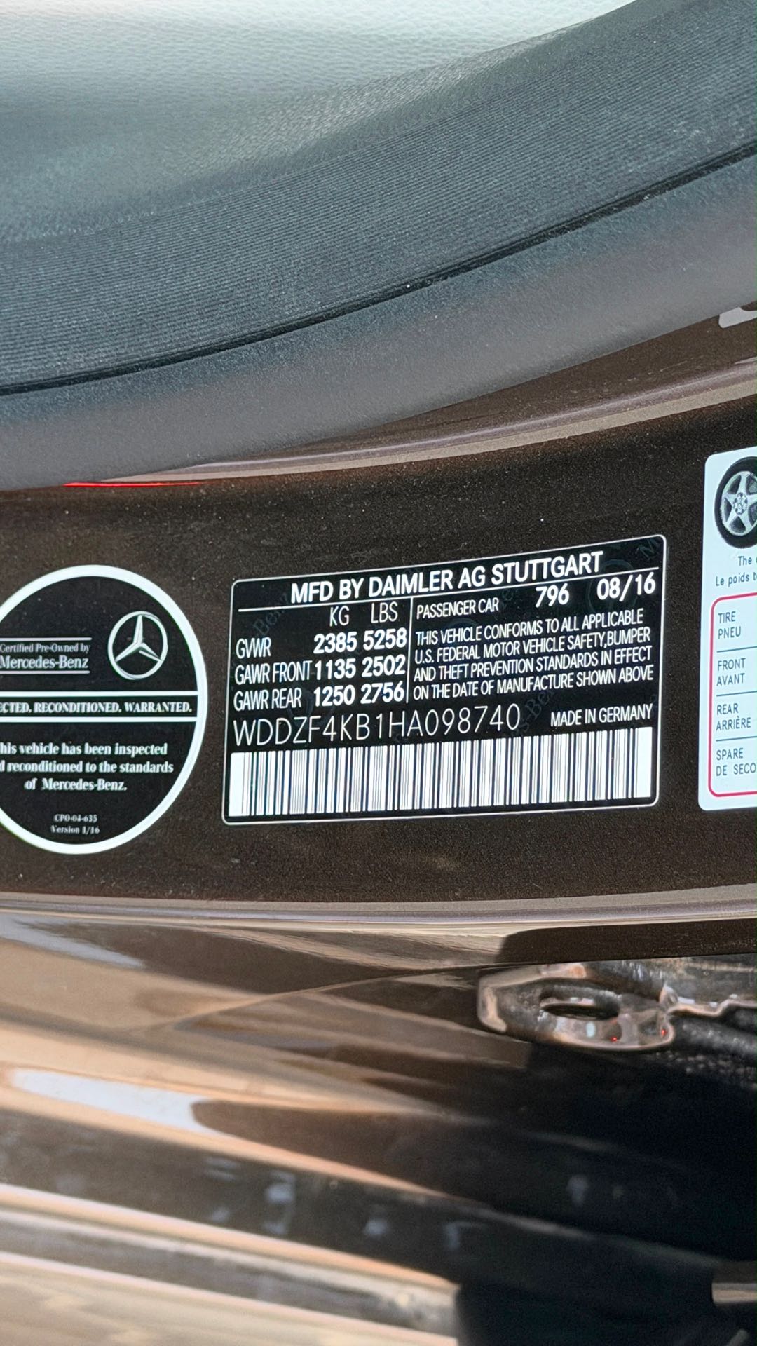 Car Image 2017 MERCEDES E Class