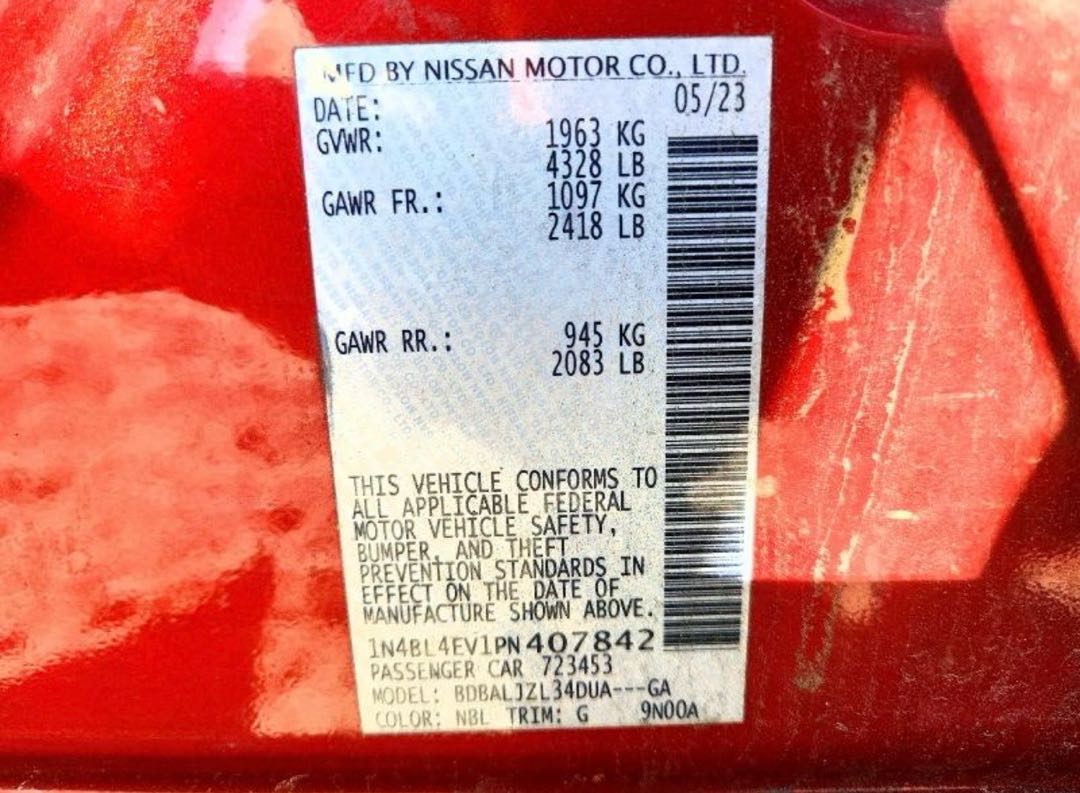 Car Image 2023 NISSAN ALTIMA
