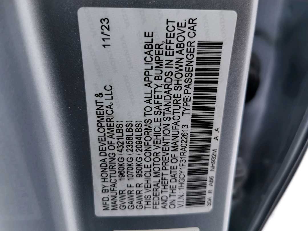 Car Image 2024 HONDA ACCORD EX