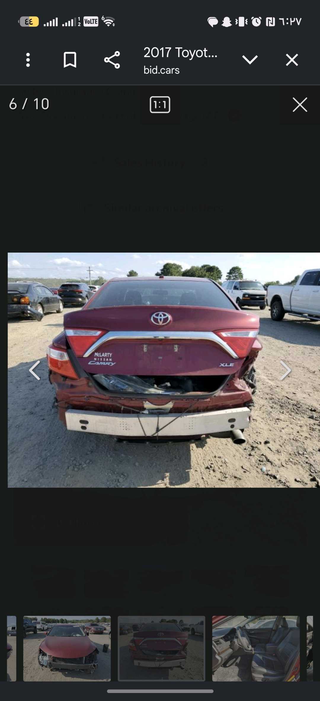 Car Image 2017 TOYOTA CAMRY XLE