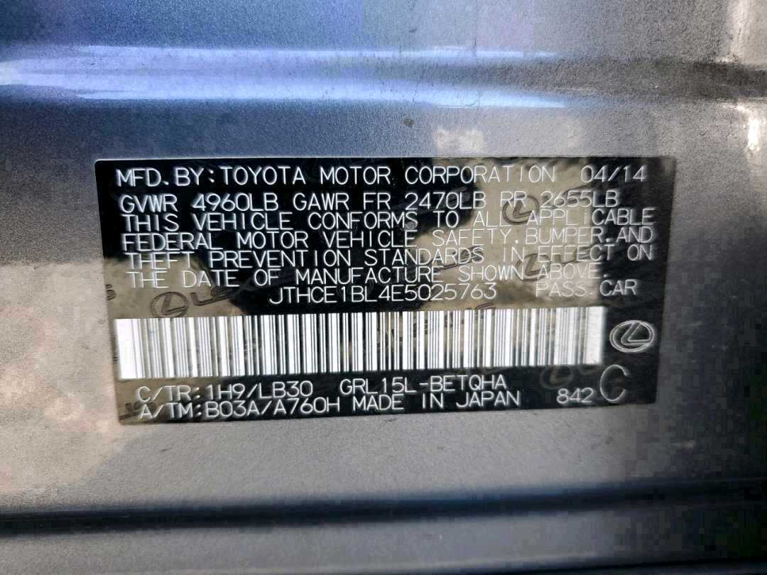 Car Image 2014 LEXUS GS