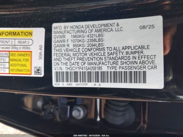 Car Image 2025 HONDA ACCORD