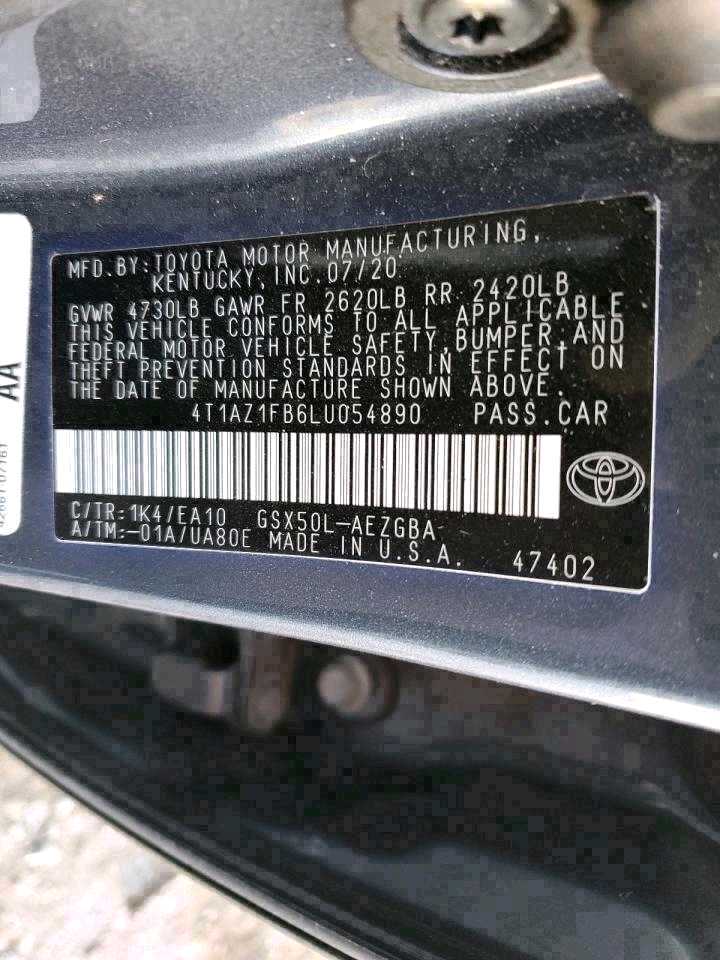 Car Image 2020 TOYOTA AVALON