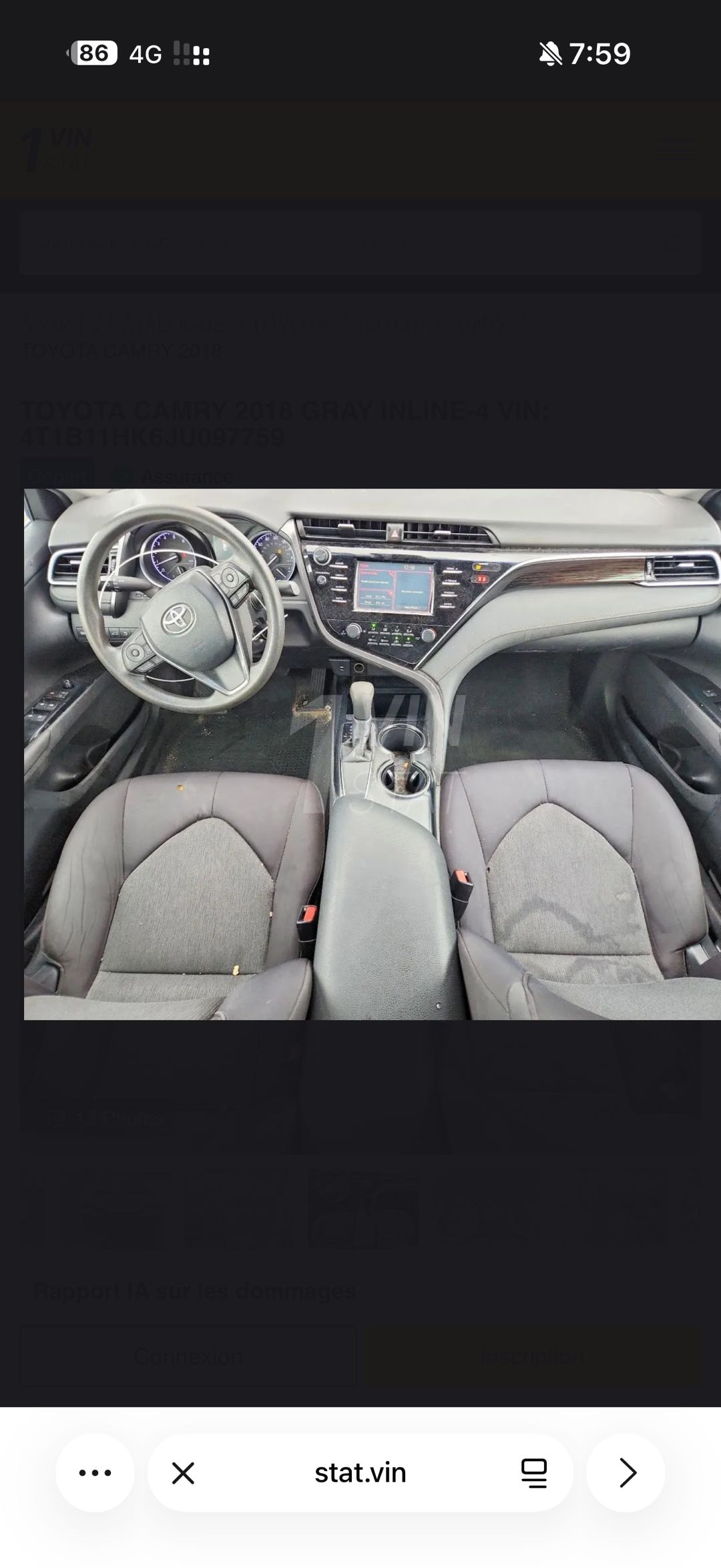 Car Image 2018 TOYOTA CAMRY