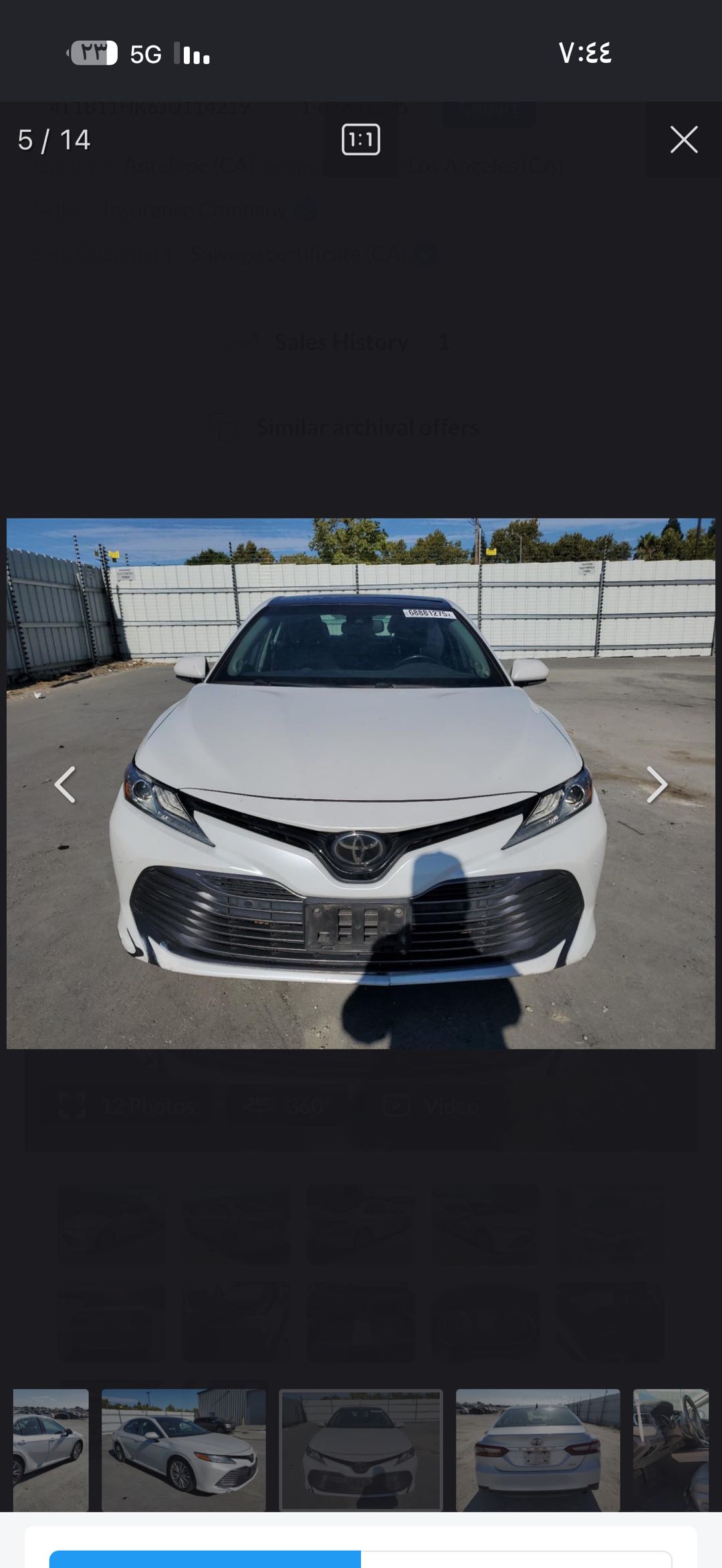 Car Image 2019 TOYOTA CAMRY XLE