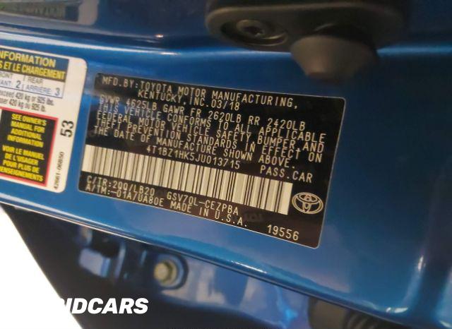 Car Image 2018 TOYOTA CAMRY XSE
