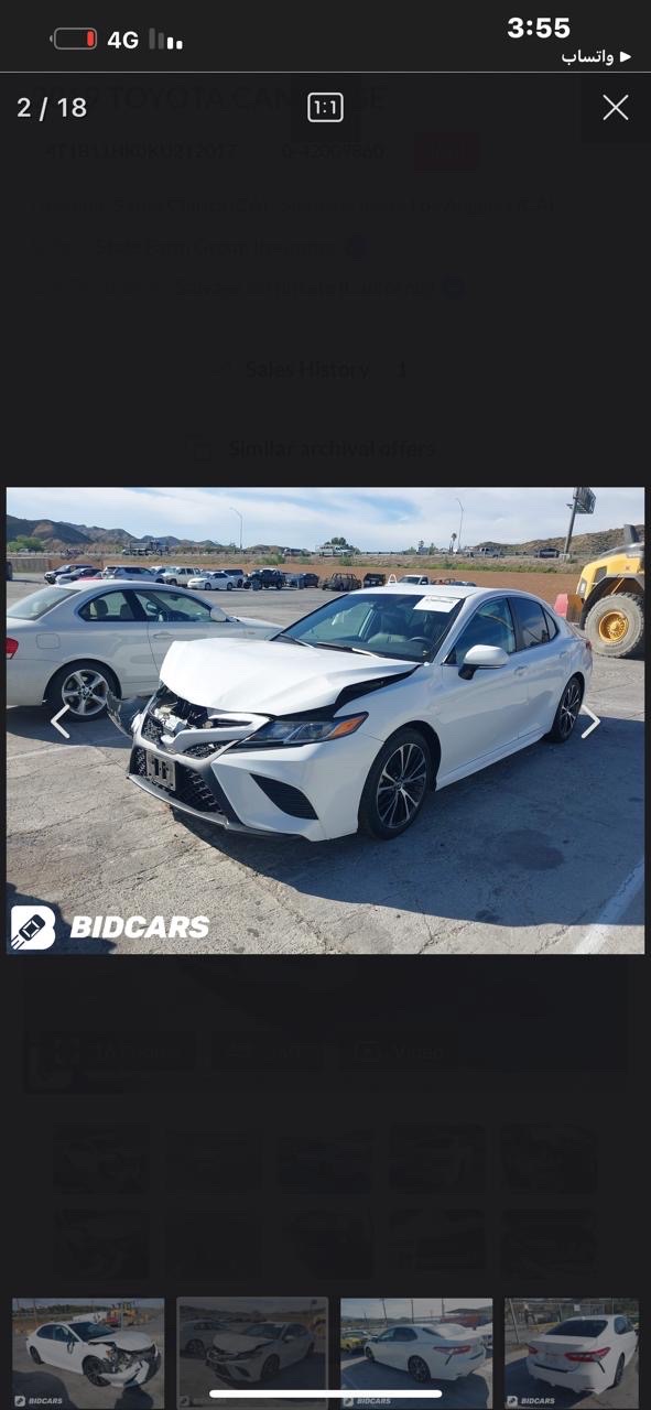 Car Image 2019 TOYOTA CAMRY SE