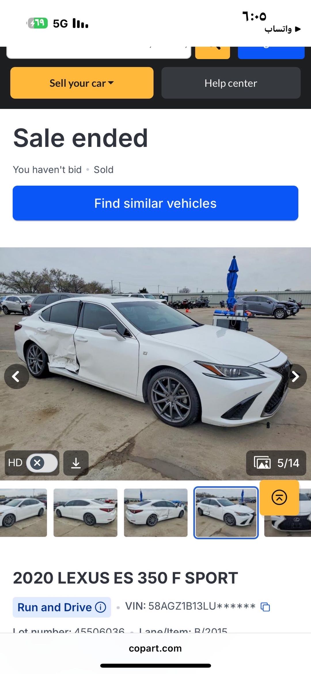 Car Image 2020 LEXUS ES F-sport