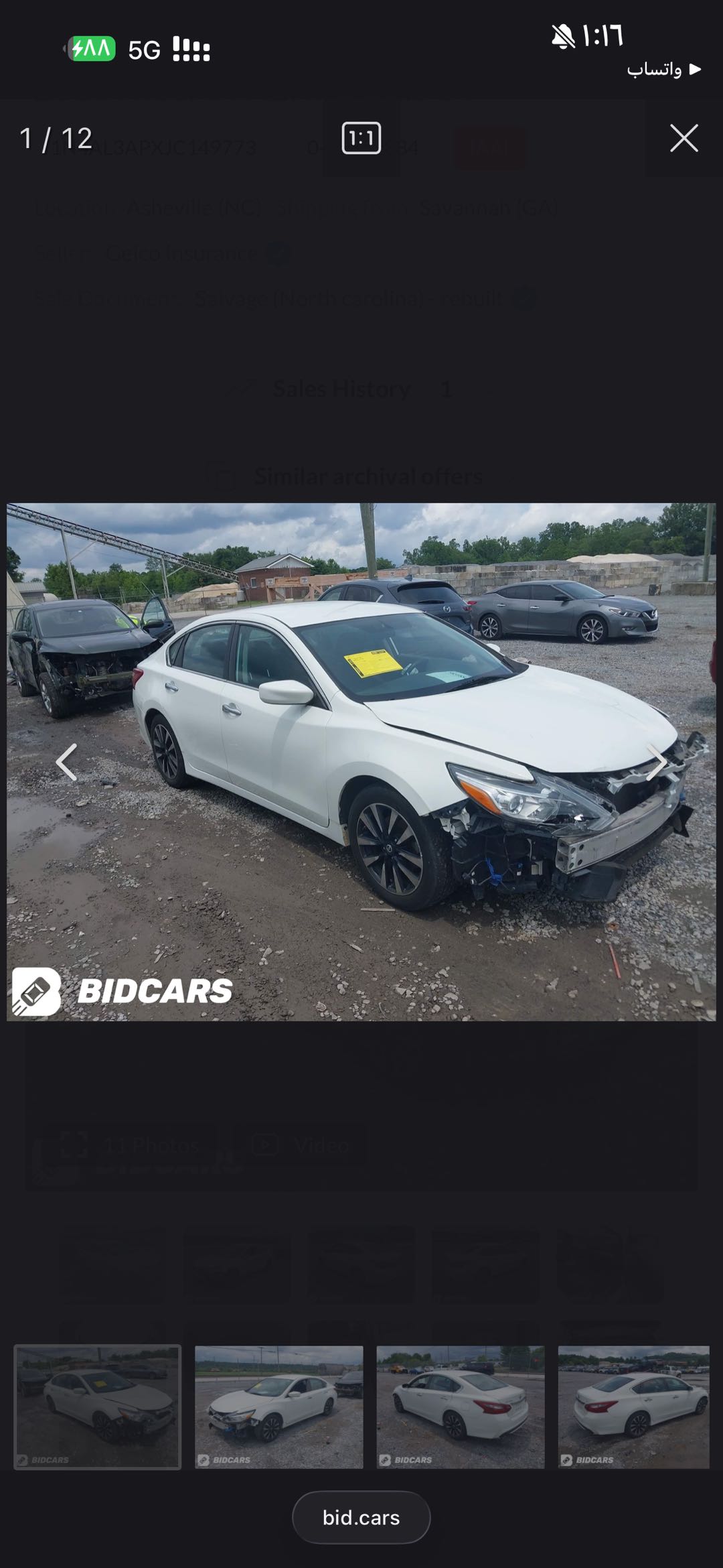 Car Image 2018 NISSAN ALTIMA SV
