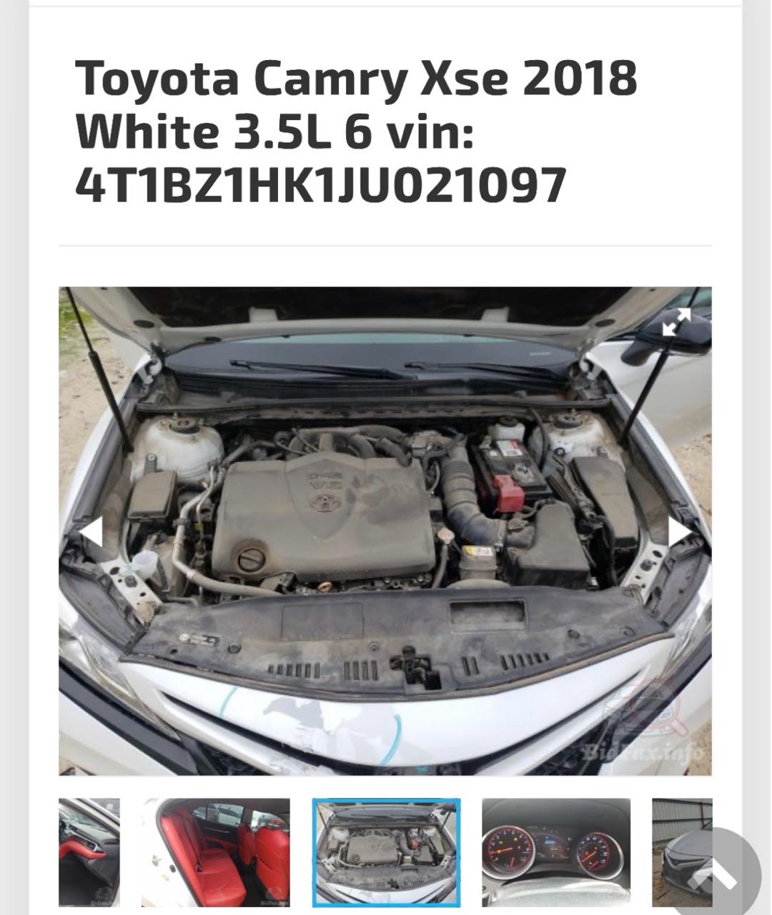 Car Image 2018 TOYOTA CAMRY XSE