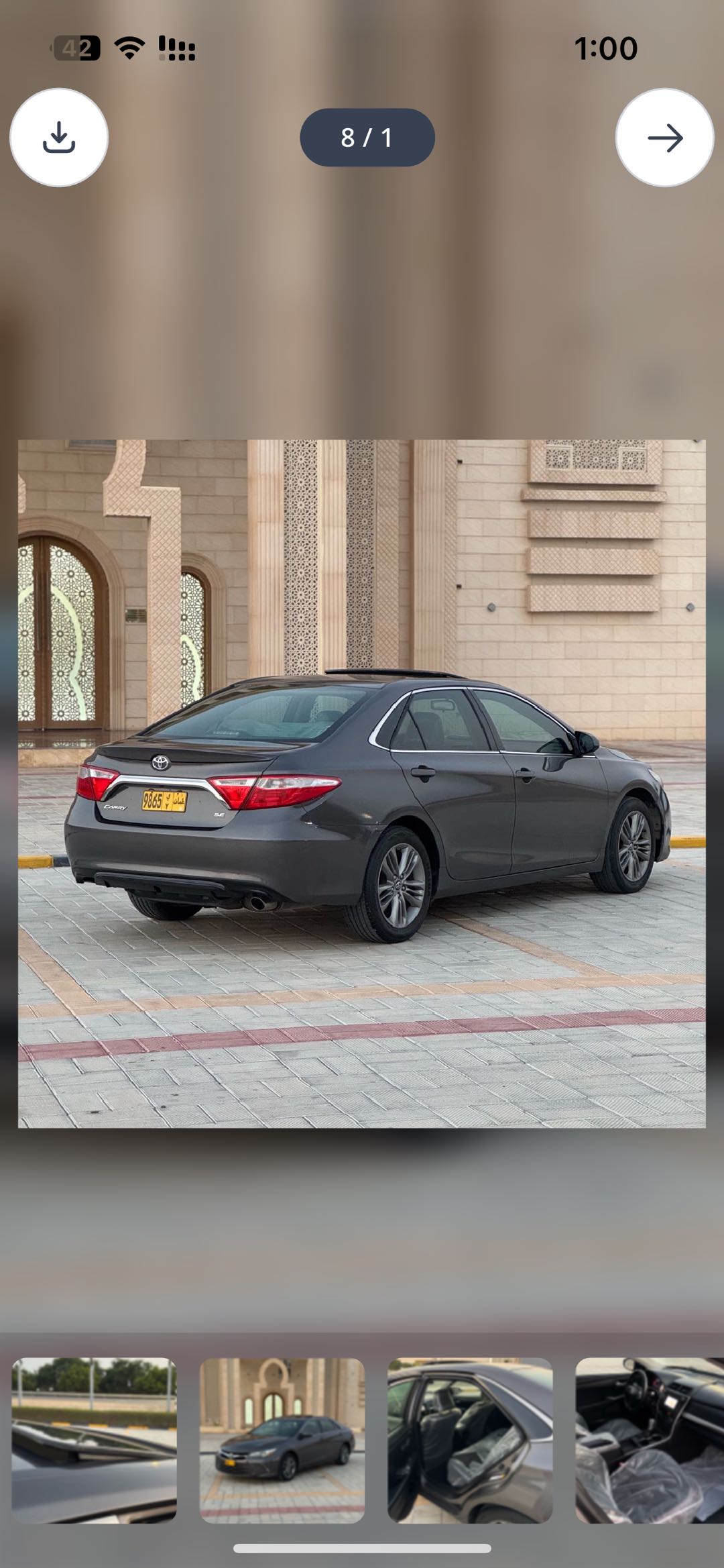 Car Image 2015 TOYOTA CAMRY SE
