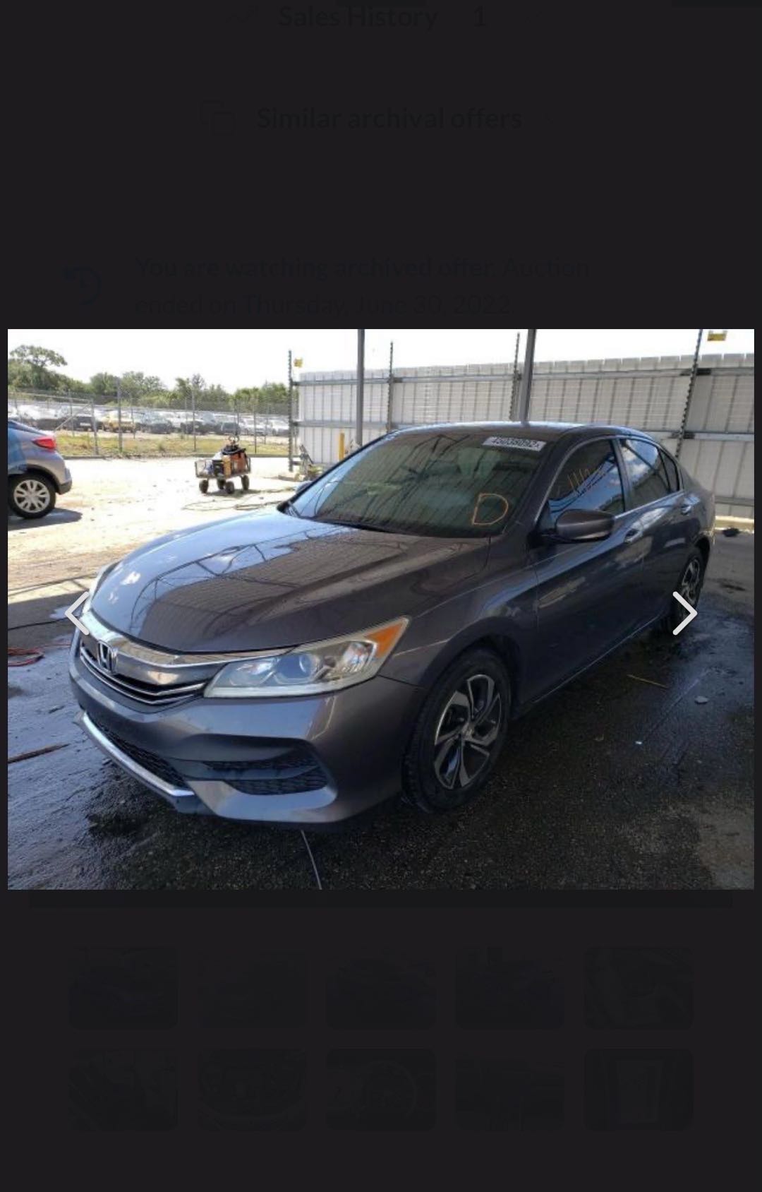 Car Image 2016 HONDA ACCORD EX
