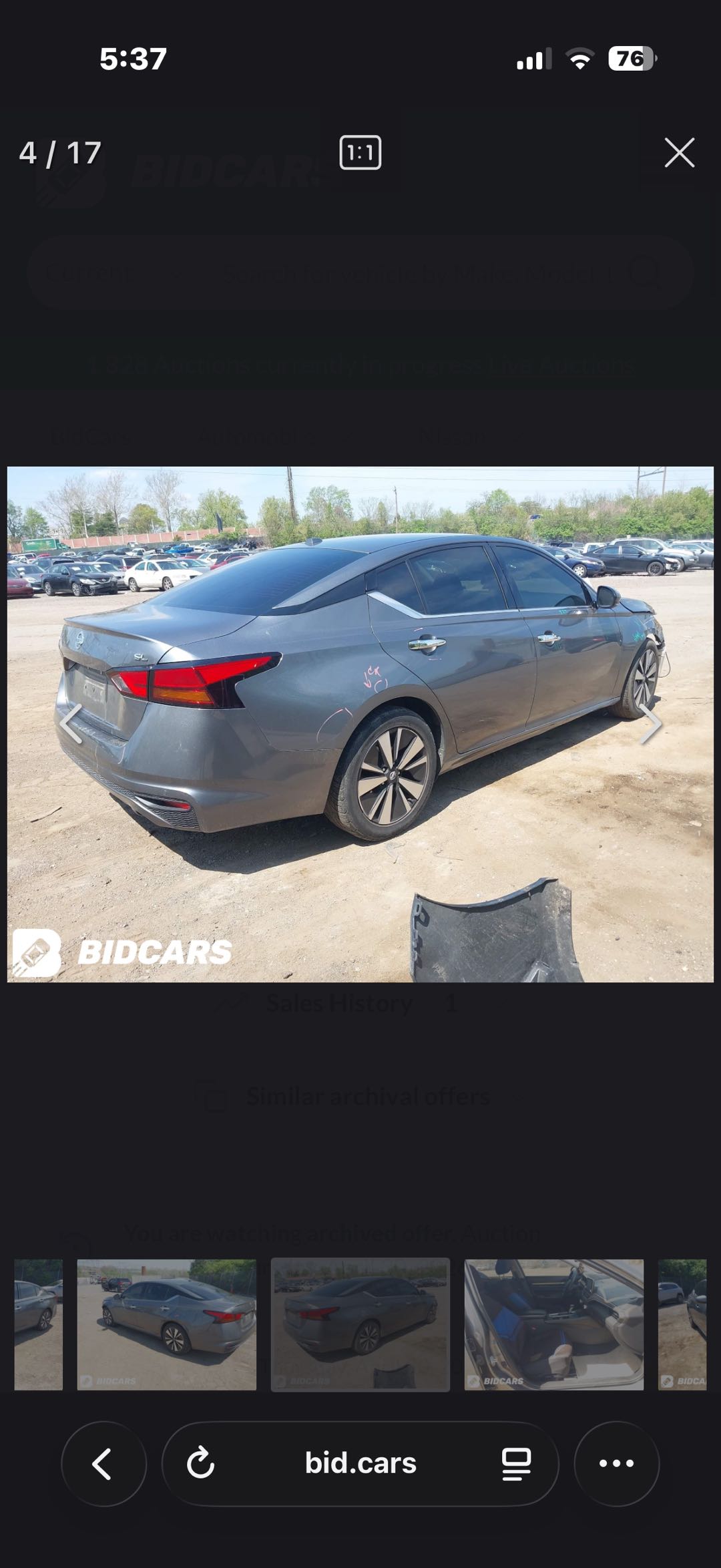 Car Image 2019 NISSAN ALTIMA SL