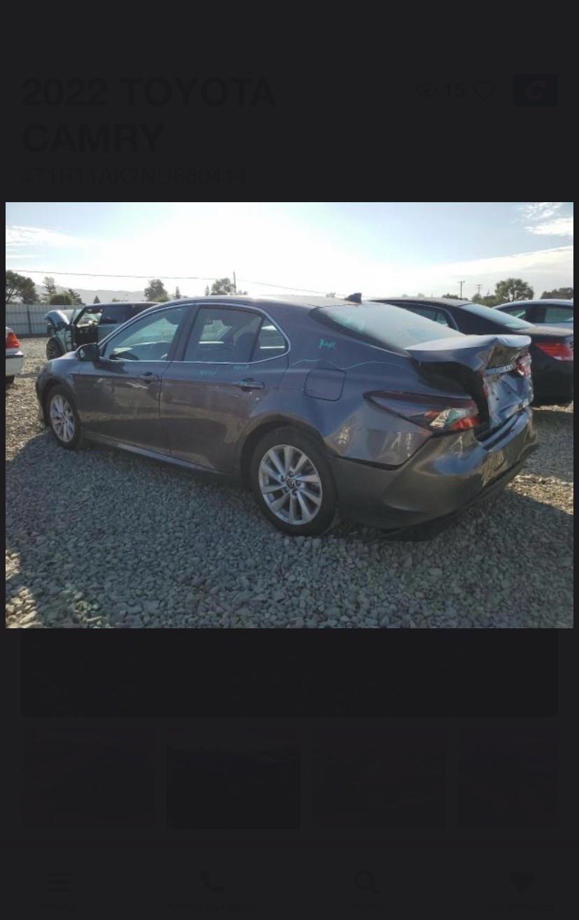 Car Image 2022 TOYOTA CAMRY LE