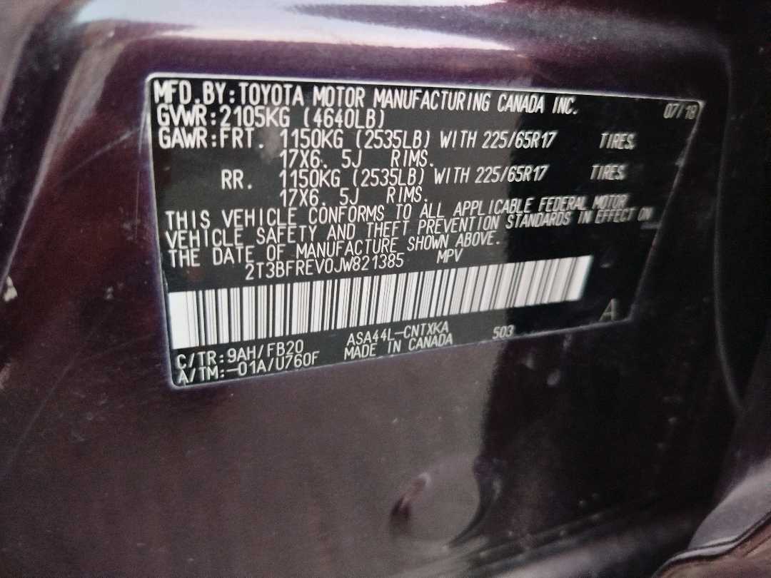 Car Image 2018 TOYOTA RAV4 EX
