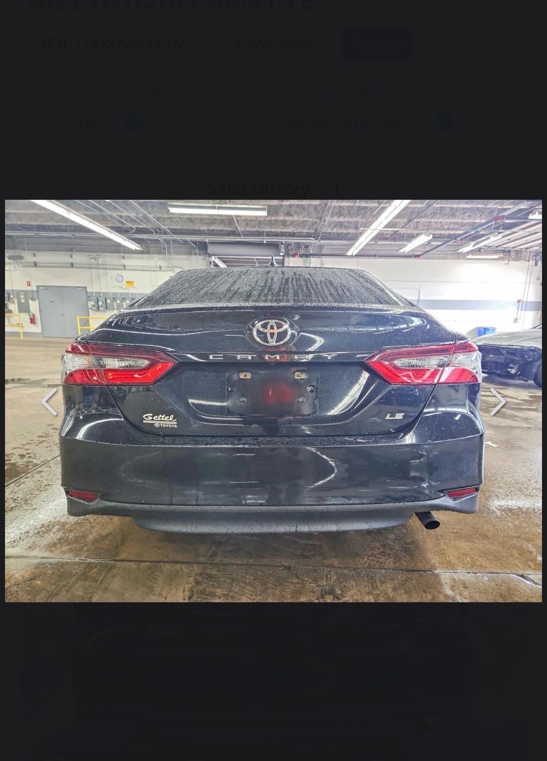 Car Image 2021 TOYOTA CAMRY LE