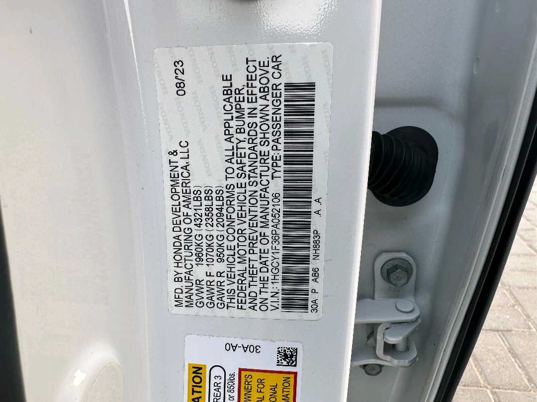 Car Image 2023 HONDA ACCORD EX
