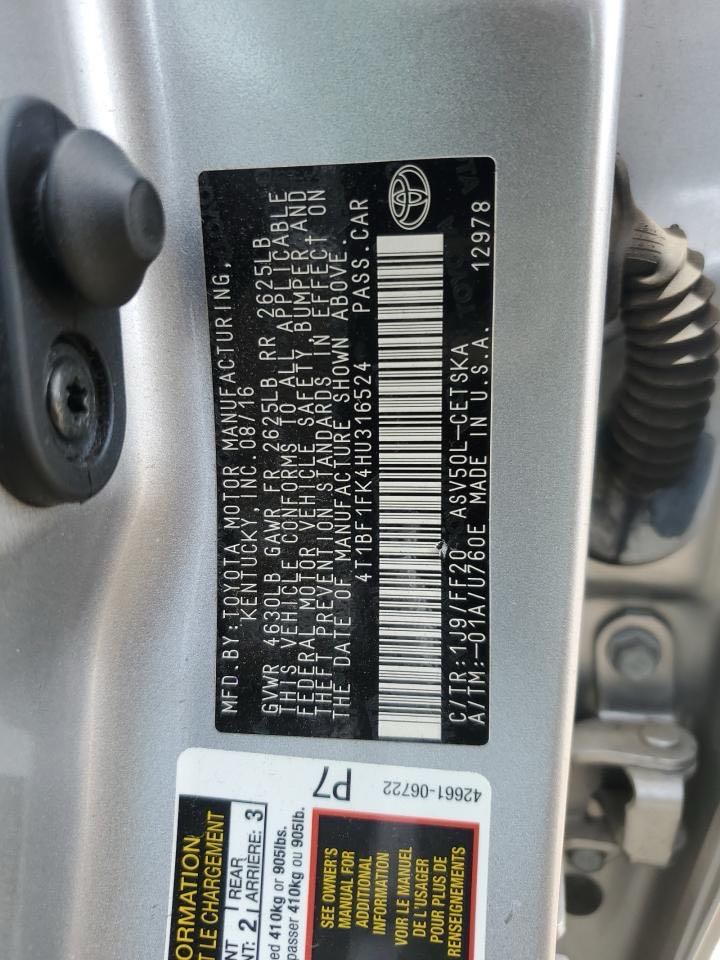 Car Image 2017 TOYOTA CAMRY