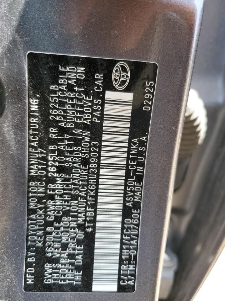 Car Image 2017 TOYOTA CAMRY