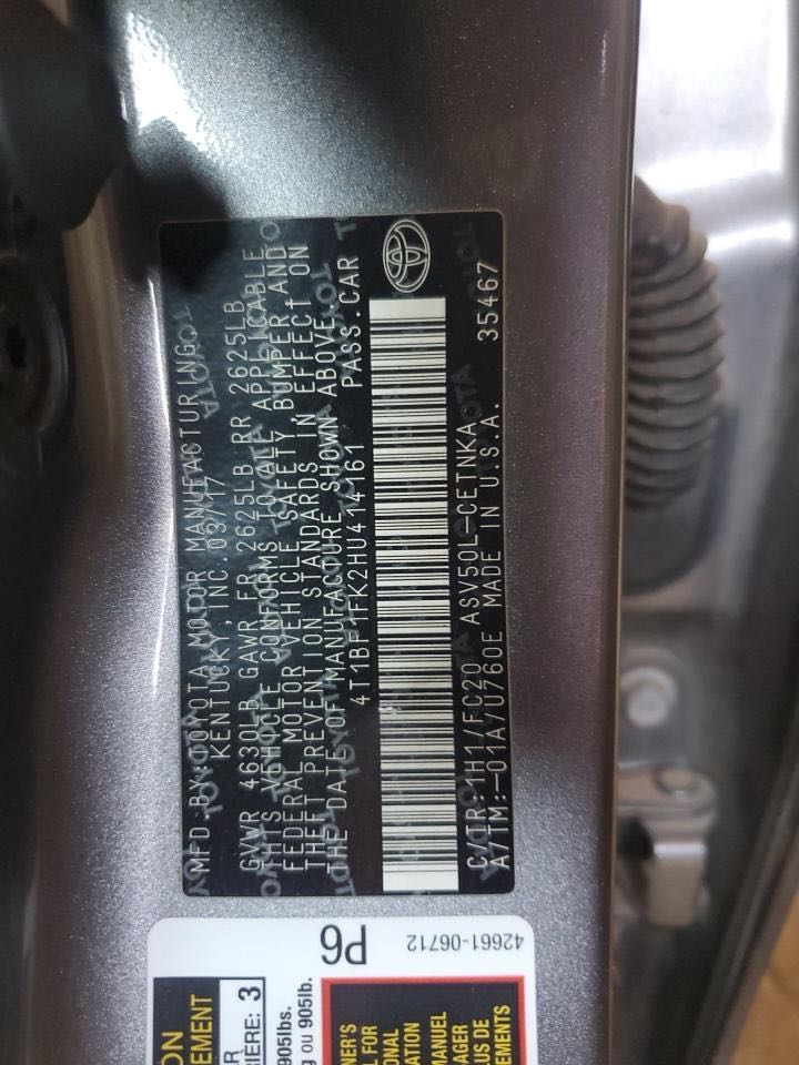 Car Image 2017 TOYOTA CAMRY