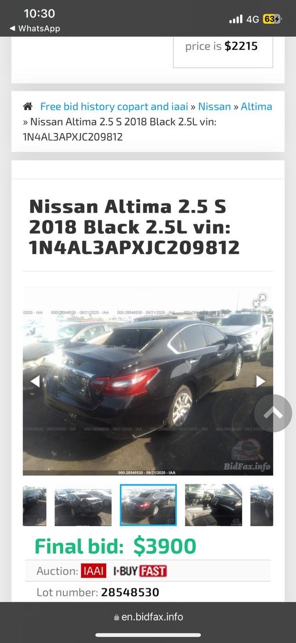 Car Image 2018 NISSAN ALTIMA S