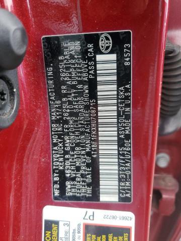 Car Image 2017 TOYOTA CAMRY
