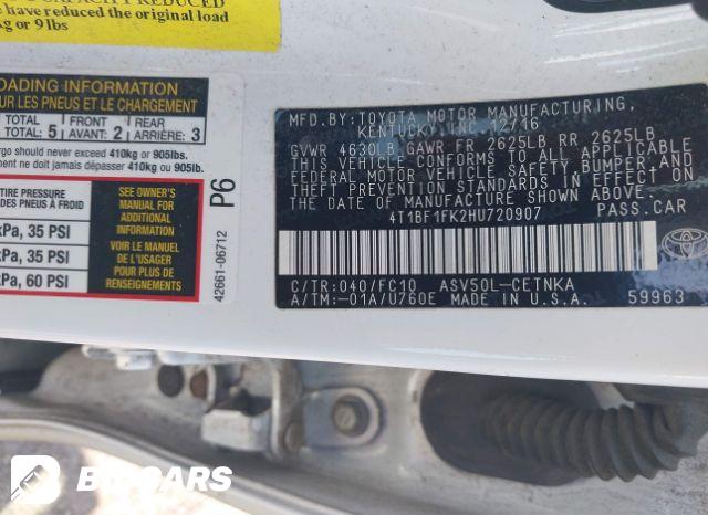 Car Image 2017 TOYOTA CAMRY