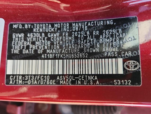 Car Image 2017 TOYOTA CAMRY