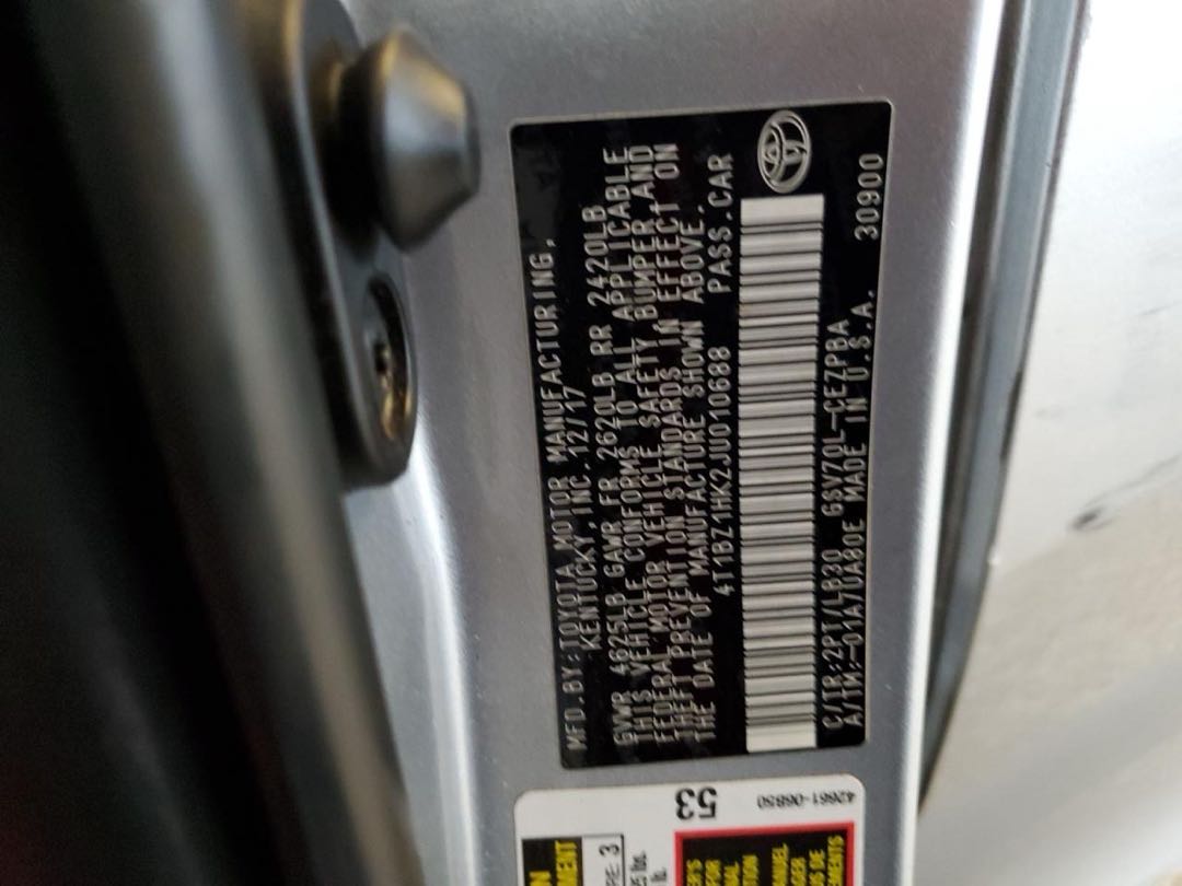 Car Image 2018 TOYOTA CAMRY