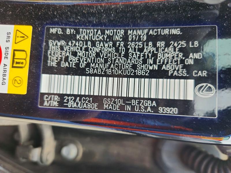 Car Image 2019 LEXUS ES