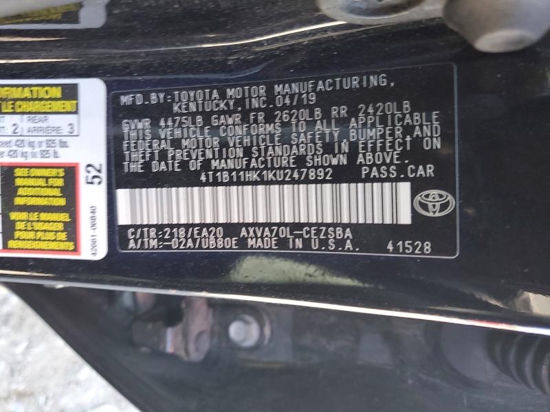 Car Image 2019 TOYOTA CAMRY