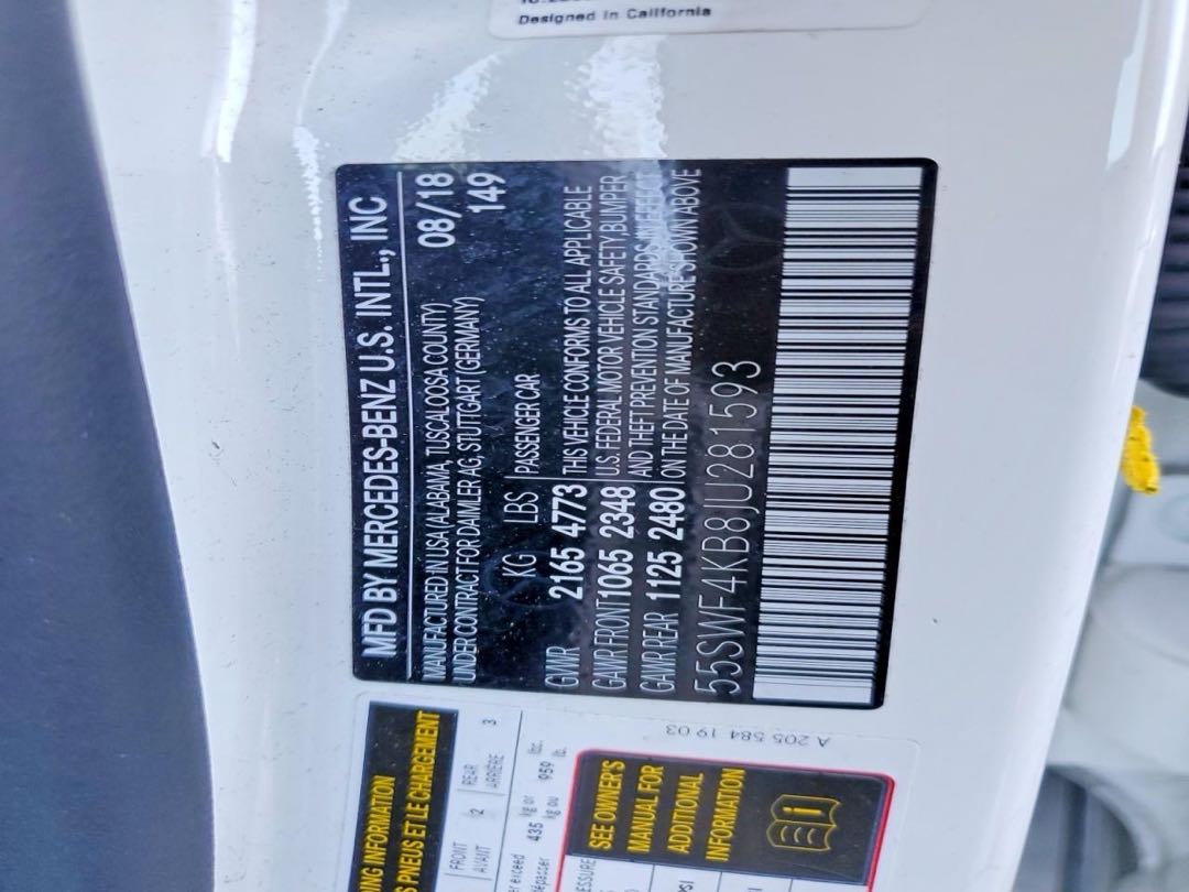 Car Image 2018 MERCEDES C Class
