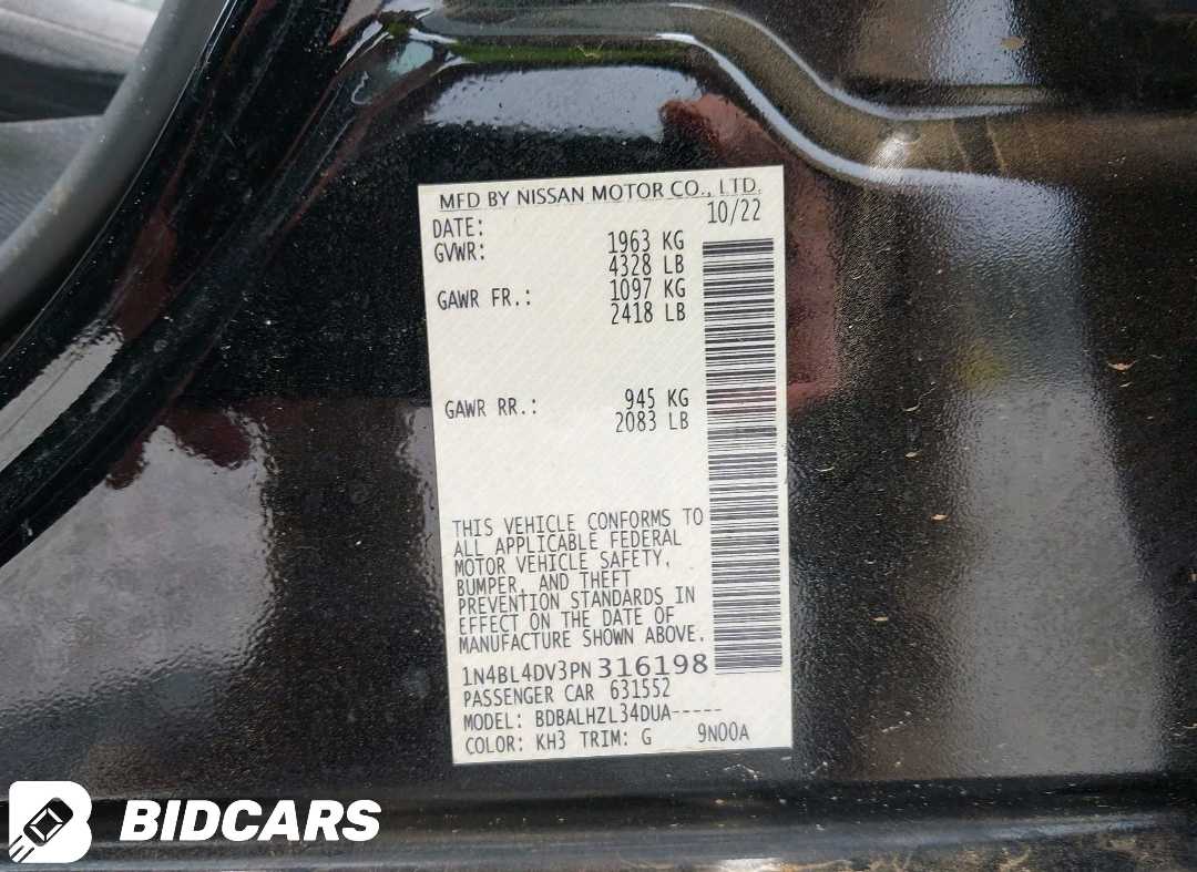 Car Image 2023 NISSAN ALTIMA