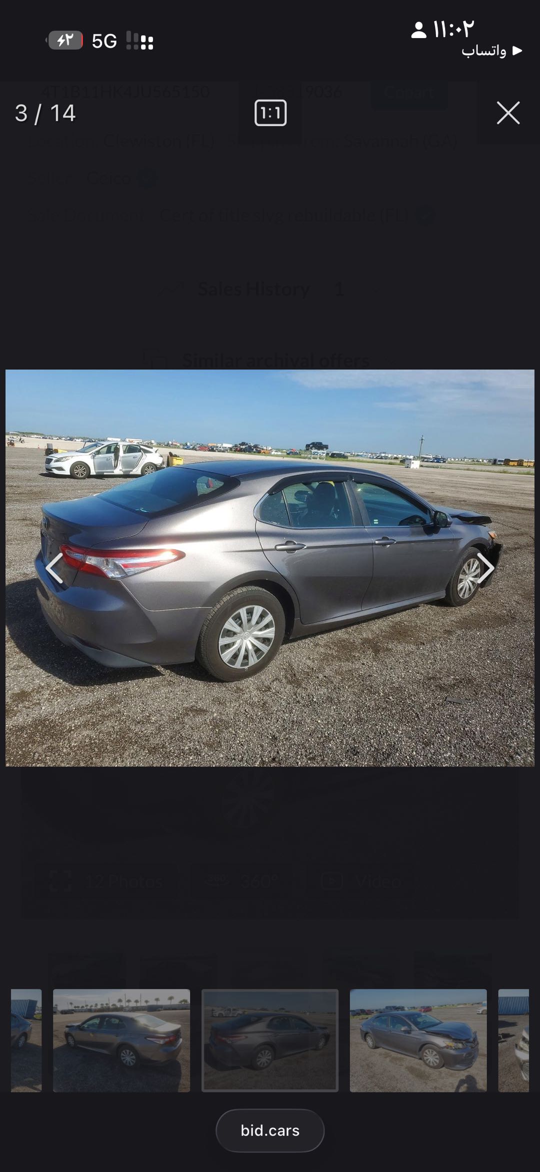 Car Image 2018 TOYOTA CAMRY
